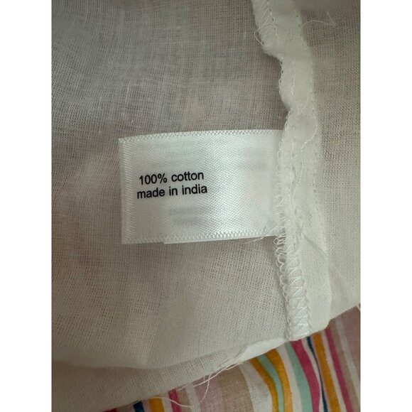 Lane Bryant Tie-Strap Tiered Striped Cotton Maxi Dress Size 20 2X Plus Sz Summer - Picture 11 of 12